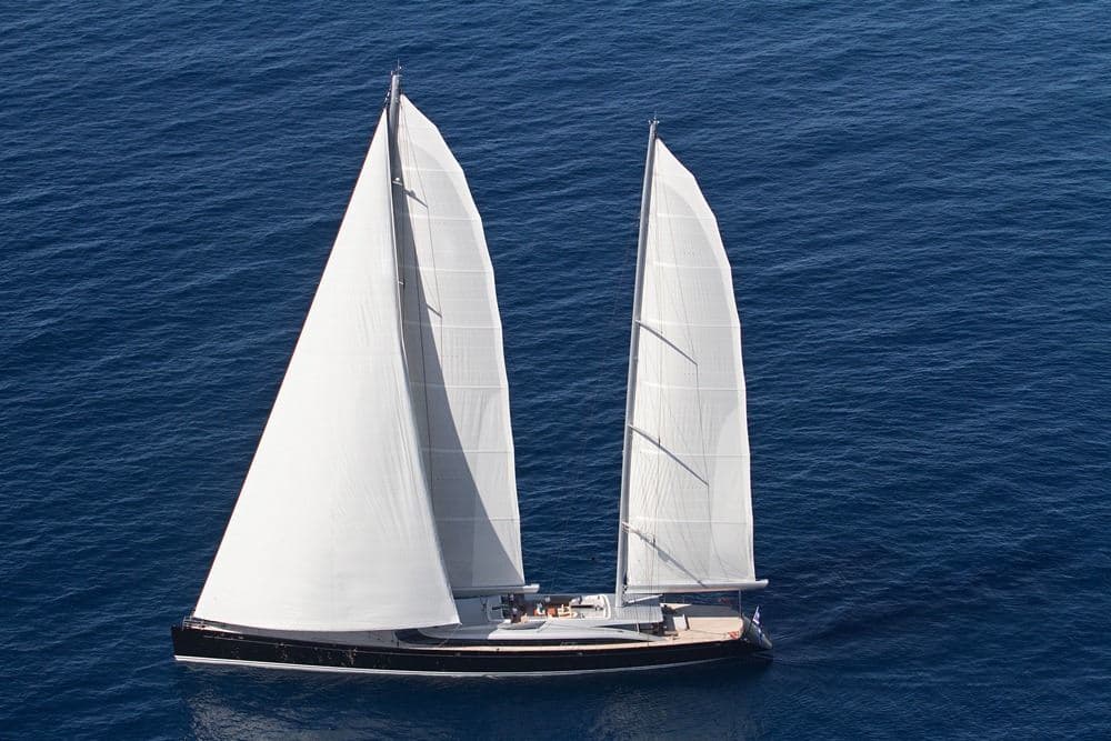 The stunning sailing yacht Vertigo from Alloy Yachts