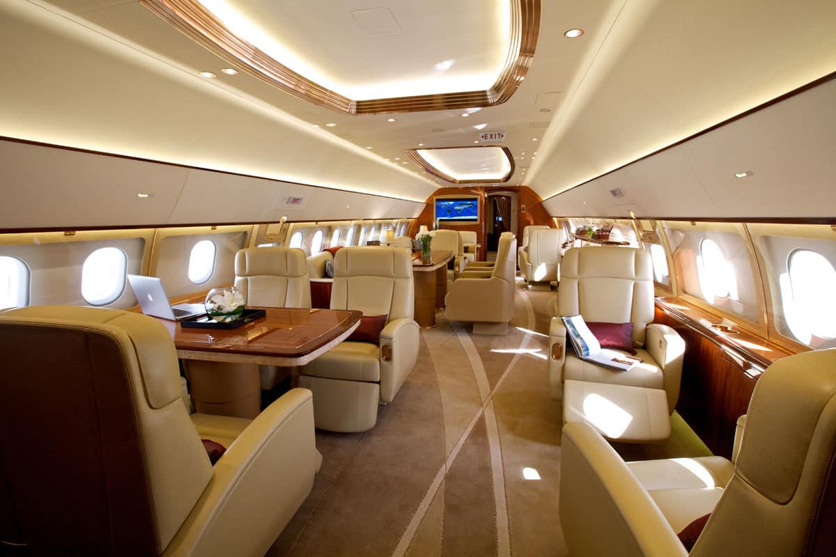 With the worlds widest and tallest jet cabin, the Airbus ACJ319 is fit for a billionaire