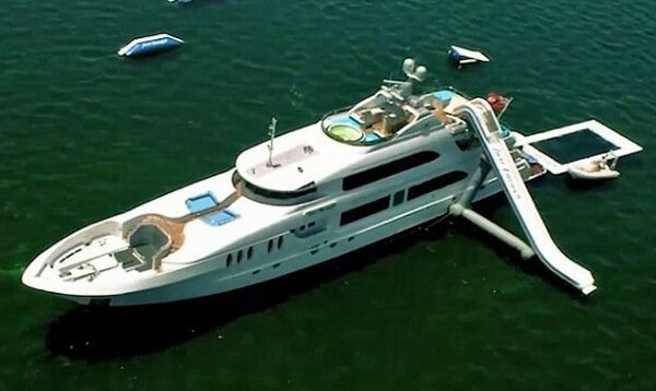 World’s largest inflatable superyacht water slide 2