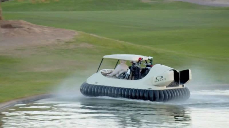 Bubba Watson’s hovercraft golf cart is real and it’s spectacular
