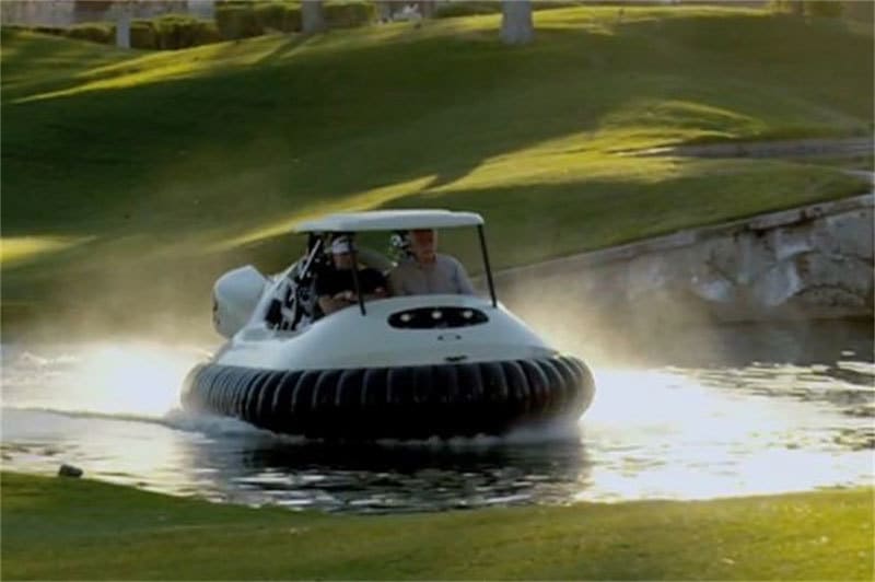 Bubba Watson’s hovercraft golf cart is real and it’s spectacular