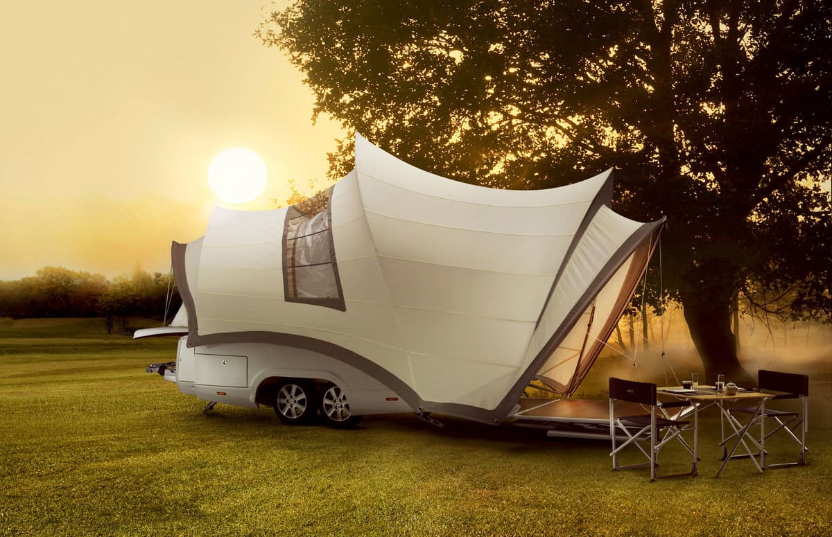 The opera camper is literally a private suite on wheels