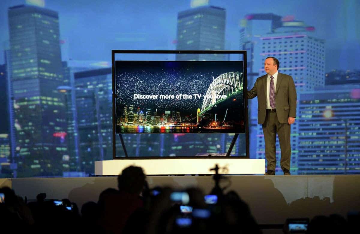 South Korean technological giant Samsung has revealed a giant flagship ultra-high-definition range of TVs that will retail at $40,000.
