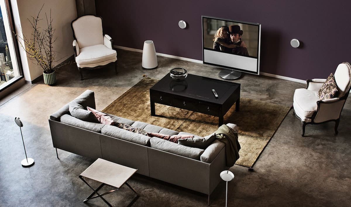 BeoLab 14s universal connectivity brings the unmistakable joy of Bang & Olufsen sound to any TV, whether it’s Bang & Olufsen or some other brand