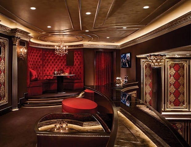 Crimson red inspired Home theatre costs $3 million