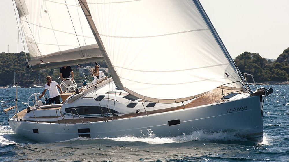 Elan is proud to present the latest addition to the Impression range, the perfect 49ft deck-saloon cruiser for your next blue water passage or simply revelling under the sun sailing towards your favourite destination.