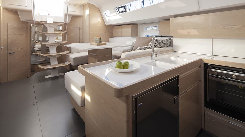 Elan is proud to present the latest addition to the Impression range, the perfect 49ft deck-saloon cruiser for your next blue water passage or simply revelling under the sun sailing towards your favourite destination.
