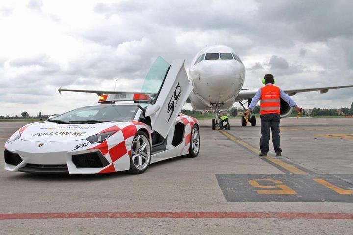 Lamborghini Aventador as Bologna Airport vehicle 2