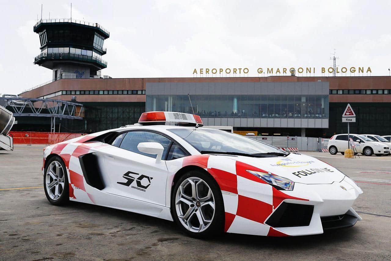 Lamborghini Aventador as Bologna Airport vehicle 3