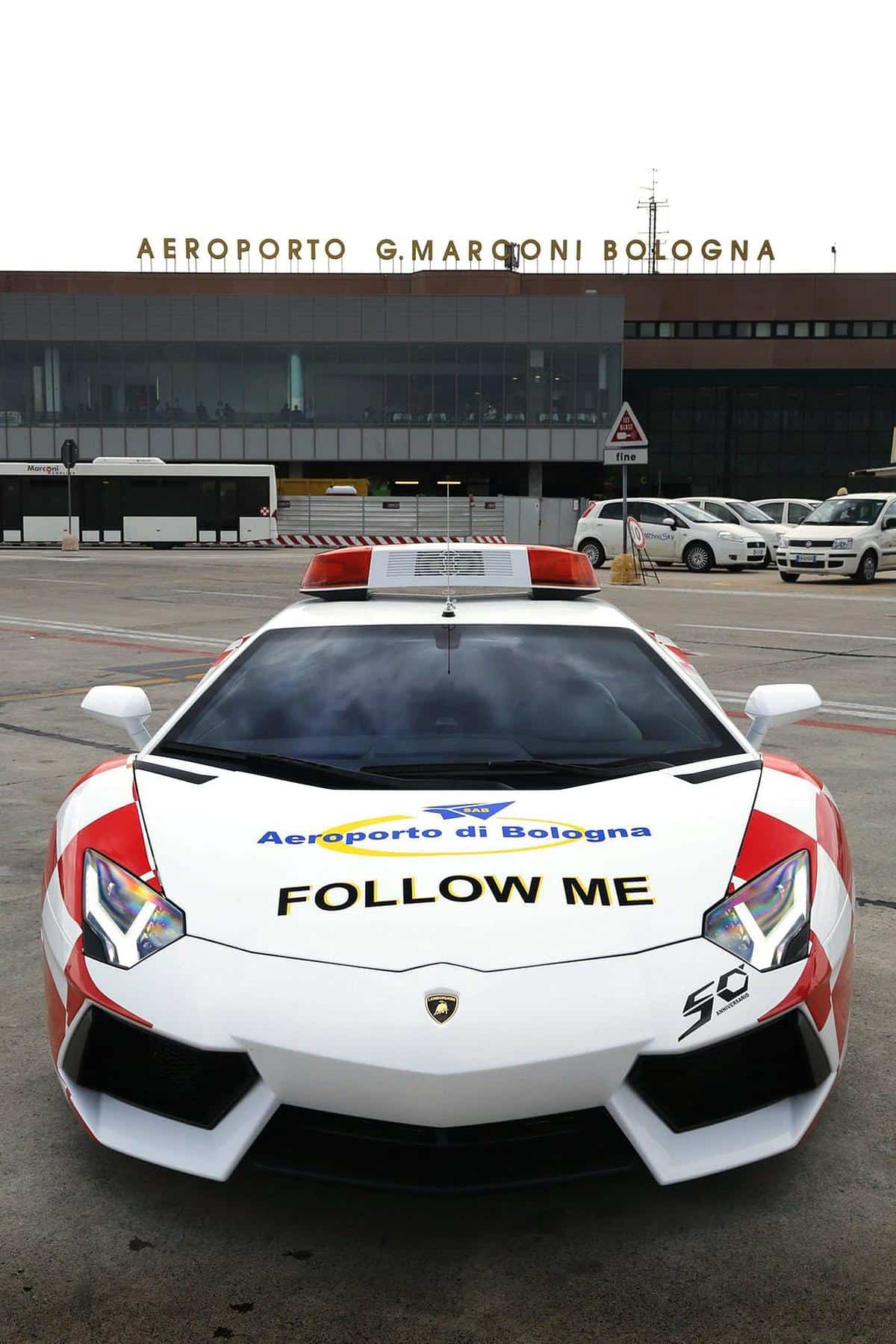 Lamborghini Aventador as Bologna Airport vehicle 4