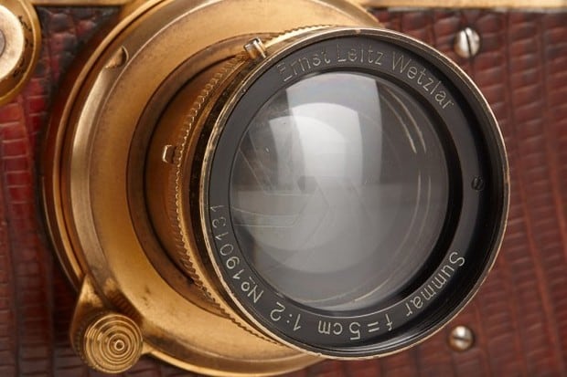 1931 gold-plated Leica Luxus camera 05