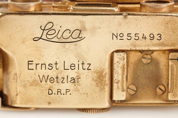 1931 gold-plated Leica Luxus camera 07