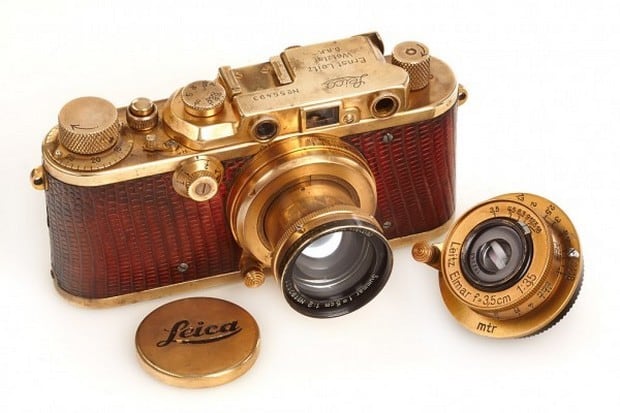 1931 gold-plated Leica Luxus camera 10