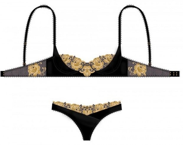 24-carat gold lingerie collection by Rococo Dessous 07