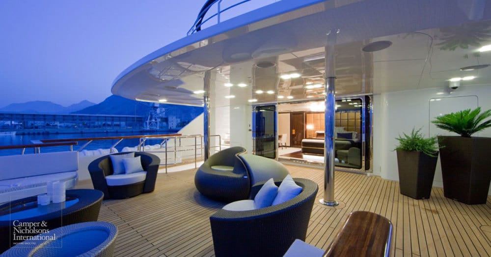Award-Winning Superyacht with Swarovski and Ralph Lauren Interior for Sale at $18 Million