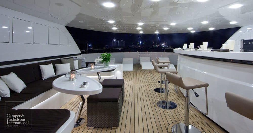Award-Winning Superyacht with Swarovski and Ralph Lauren Interior for Sale at $18 Million