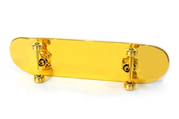 Shut-Gold-Plated-Skateboard 1