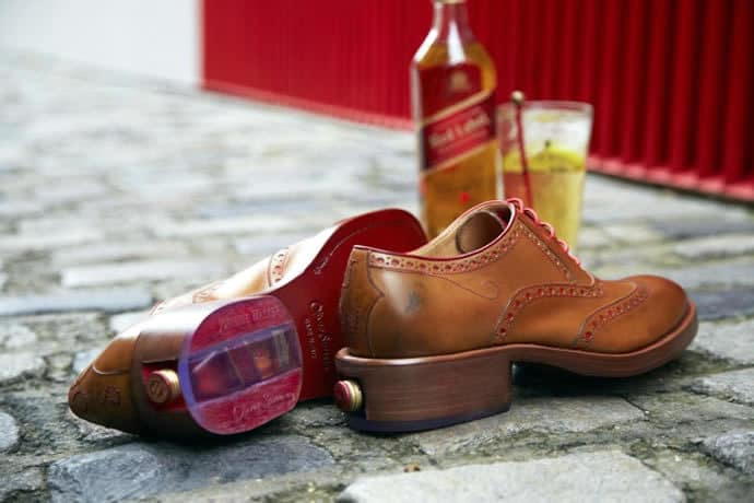 Oliver Sweeney Brogue Shoes with Johnnie Red Whisky