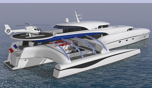 Subsee Trimaran Explorer Yacht Concept By Sylvain Viau Design