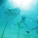 Wedding Ceremony Under the Turquoise Waters of the Lagoon of Bora Bora