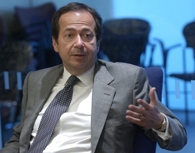 John Paulson speaks at the Reuters Hedge Funds and Private Equity Summit in New York.