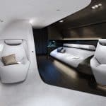 Mercedes-Benz Lufthansa private jet interior 2