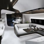 Mercedes-Benz Lufthansa private jet interior 4