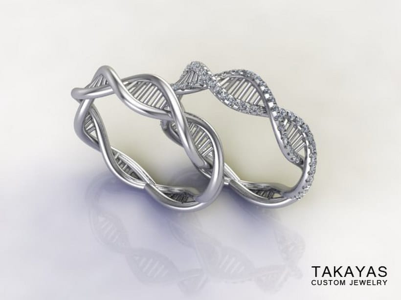 Обручальные кольца ДНК