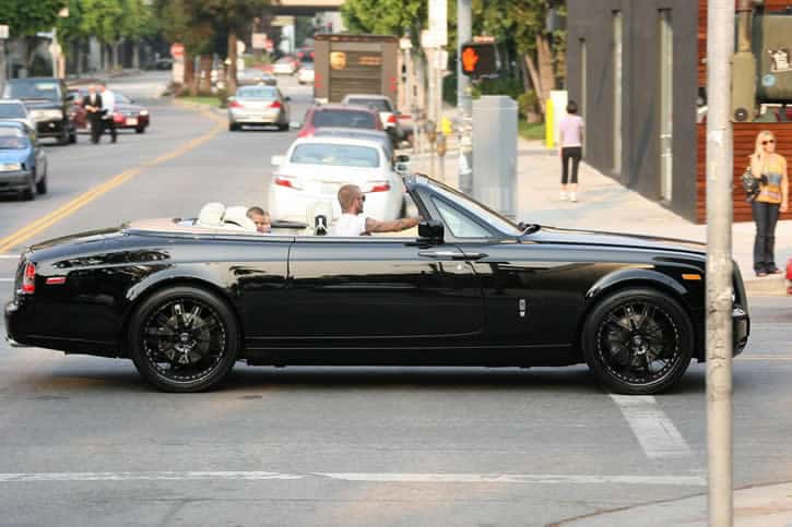 David Beckham Rolls Royce Drophead Coupe