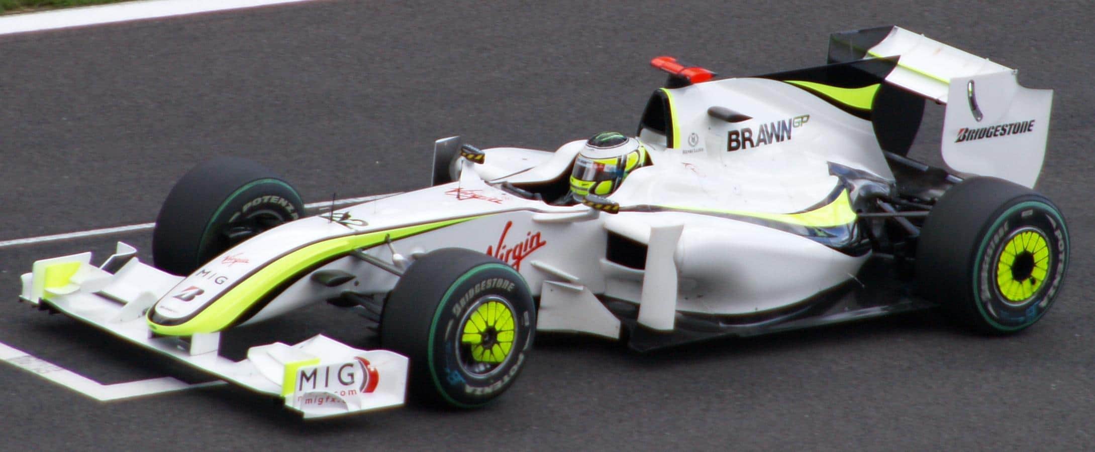 Jenson Button 2009 Brawn GP car