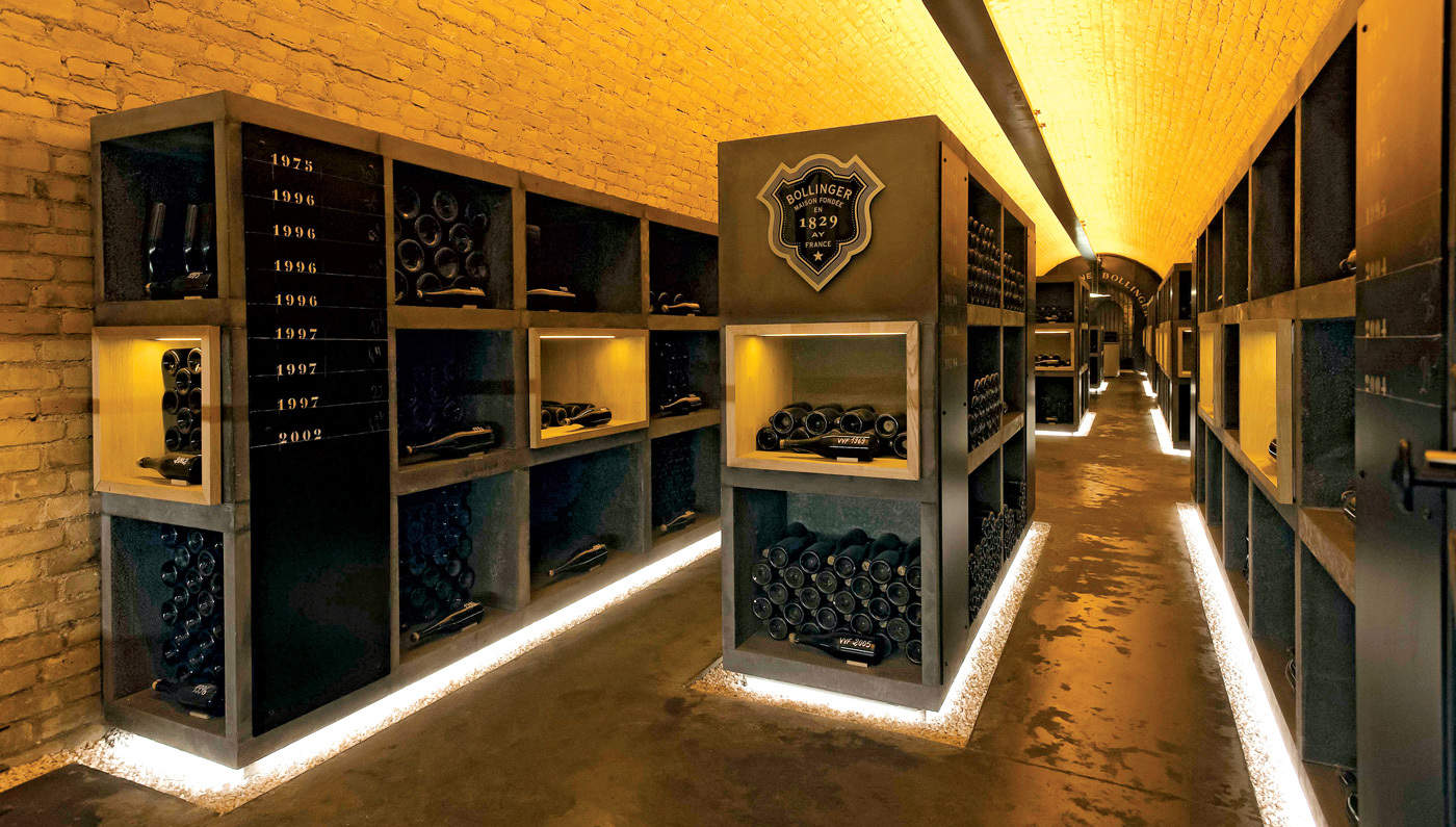 Champagne Bollinger Wine Libraries