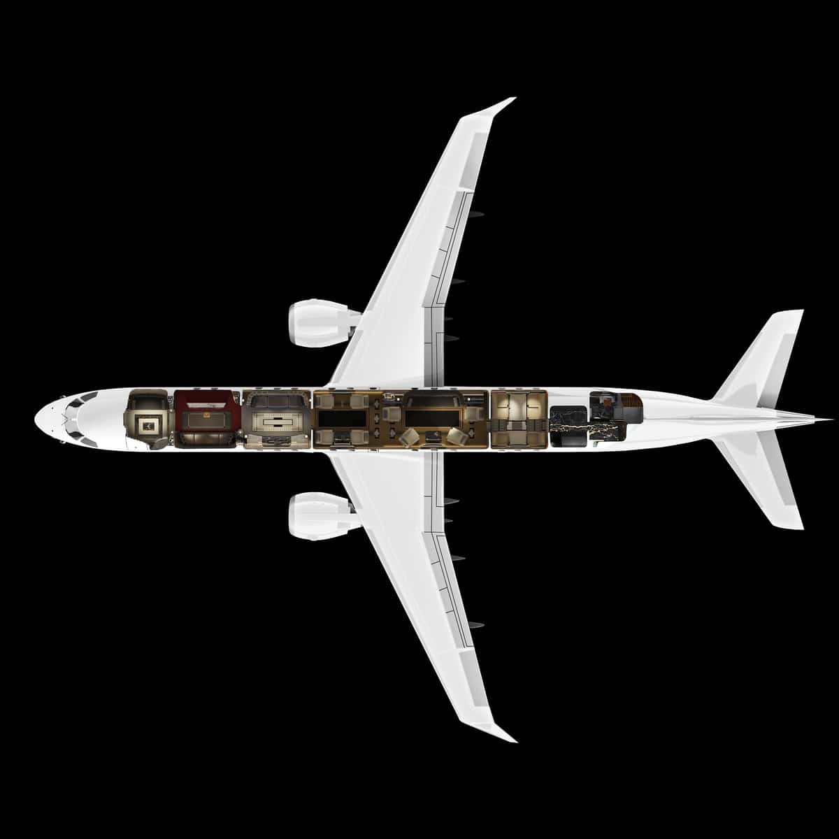 Embraer Lineage 1000e Range