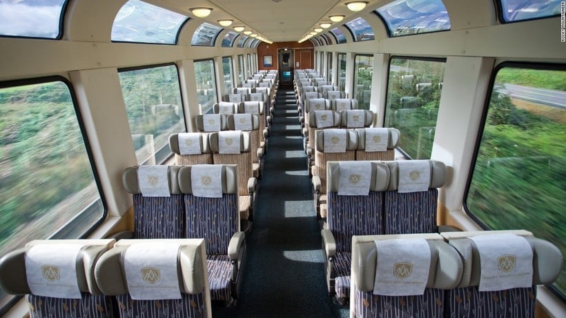 Rocky Mountaineer train interior