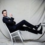 Tom Hiddleston relaxing