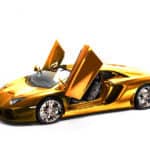 Lamborghini Aventador Diecast gold 3