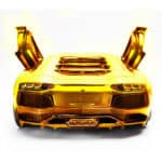 Lamborghini Aventador Diecast gold 4