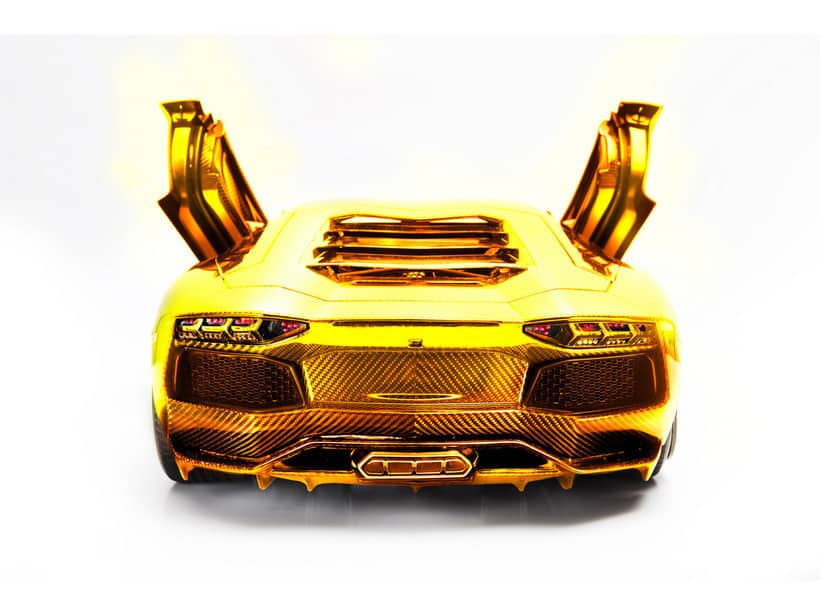 Lamborghini Aventador Gold