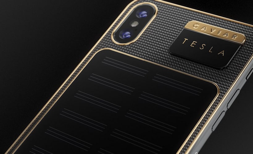 Caviar iPhone X Tesla