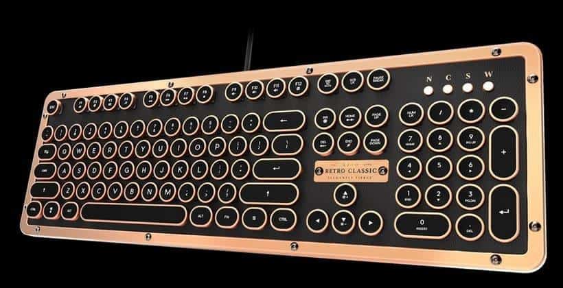 Azio Posh Retro Classic Keyboard