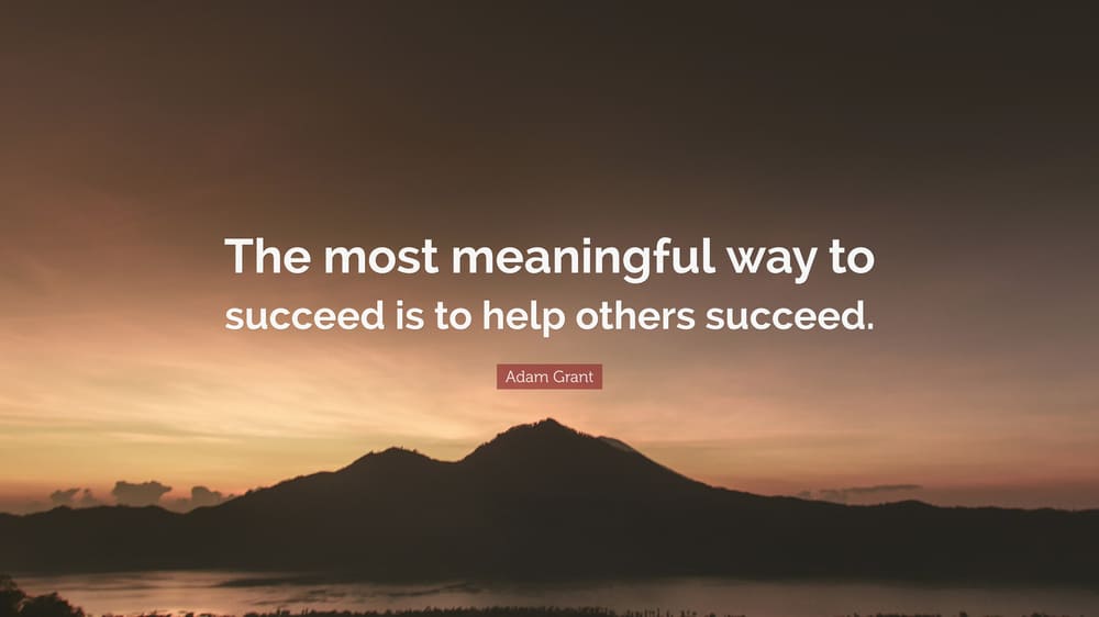 help others succeed
