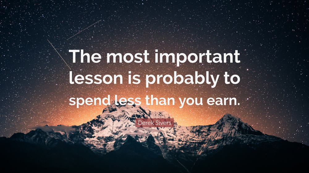 spend less than you earn