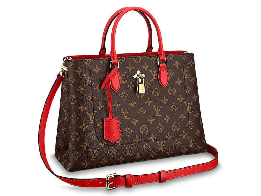 lv bag with red lining