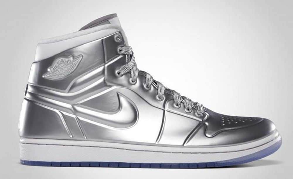 Air Jordan Silver Shoe