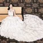 Yumi Katsura White Gold Wedding Dress