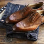 oxford shoes and jeans