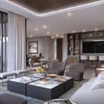 luxury living room bar