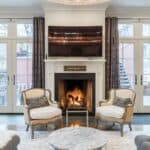 luxury home fireplace