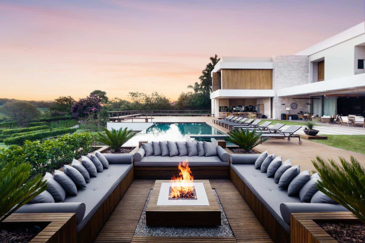 luxury outdoor fire pit