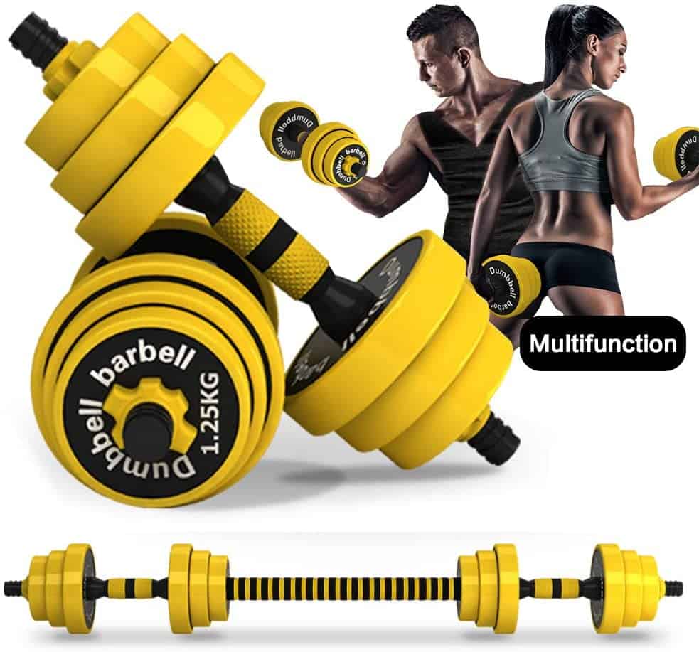 liangjinsmkj Adjustable Dumbbells Weights Solid Steel Dumbbells for Adults Home Fitness Barbell Equipment Gym Workout Single