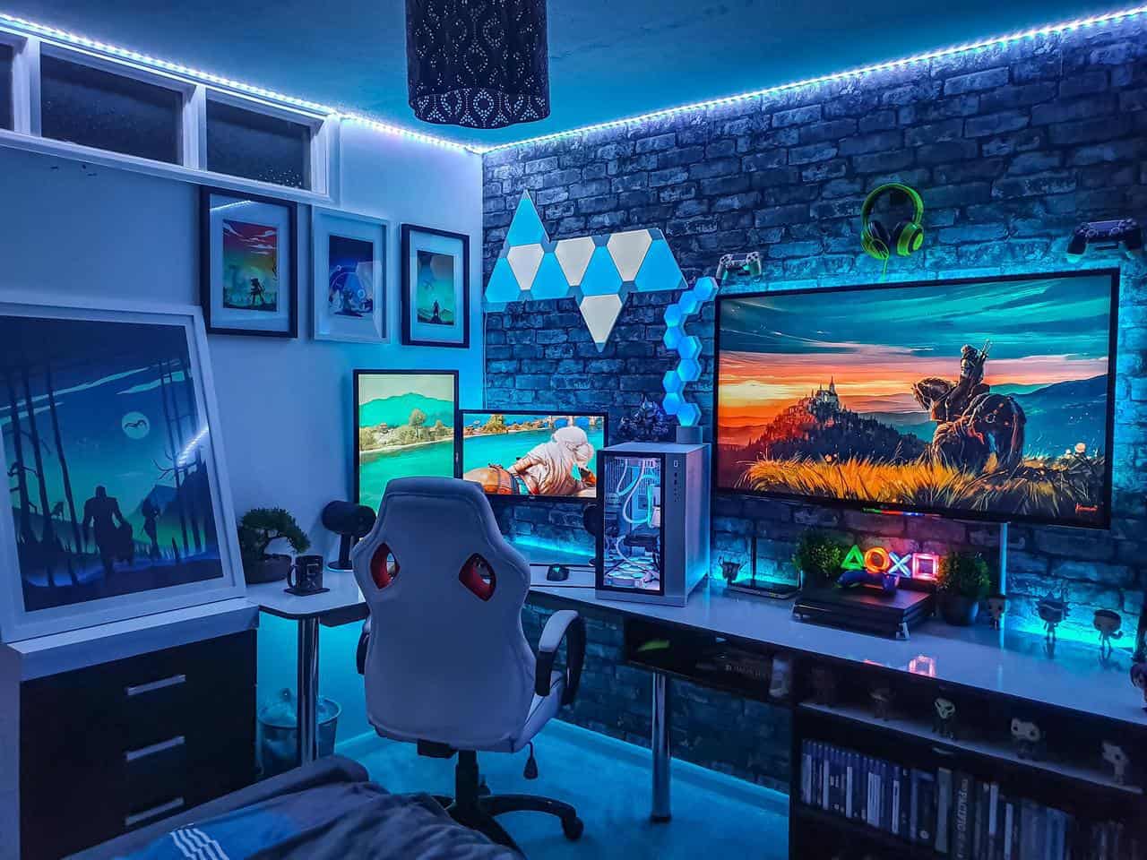 gaming room ambiance